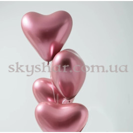 Опция Гелиевые шары "Сердечки Хром" Розовые (30 см) – фото 19