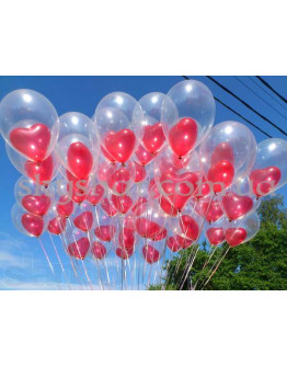 Опция Кулька-серце в кульці 14” (35 см)  – фото 1