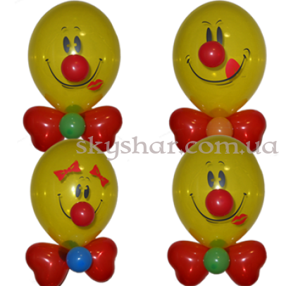 Гелиевые шары "Веселые клоуны" (35 см)  – фото 1