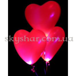 Опция Серце, що світиться з гелієм 12” (30 см) – фото 25