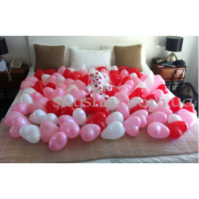 Повітряні серця на підлогу 12” (30 см) Білі, Рожеві, Червоні – фото 1