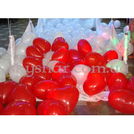 Опция Повітряні серця на підлогу 15” (38 см) Червоні та Білі – фото 12