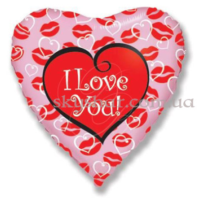 Фольгированный шар "Поцелуи" – фото 1 Фольгированный шар "Поцелуи" – фото 1