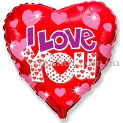 Фольгированный шар "Сердца яркие" – фото 1 Фольгированный шар "Сердца яркие" – фото 1