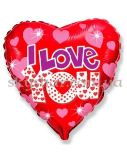 Опция Фольгована кулька "Серця яскраві" – фото 1