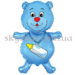 Опция Фольгированный шар "Медвежонок с бутылочкой голубой" – фото 25