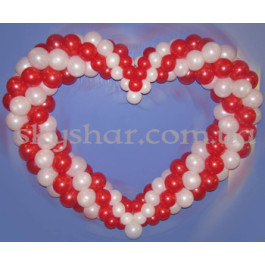 Опция Сердце из шаров дизайнерское – фото 25