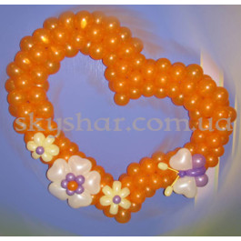 Опция Сердце из шаров c украшением 1 – фото 14