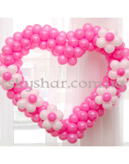 Опция Сердце из шаров "Нежность" – фото 1 Опция Сердце из шаров "Нежность" – фото 1