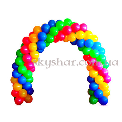 Гирлянда из шаров "Радуга витая"  (1 пог.м) – фото 1