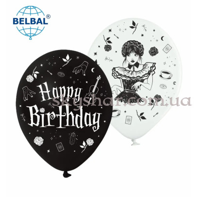 Гелієві кульки "Wednesday/Венздей" (35 см) "Уэ́нздей" – фото 1