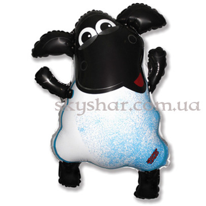 Фольгована кулька фігура "Баранчик Шон" – фото 1 Фольгована кулька фігура "Баранчик Шон" – фото 1