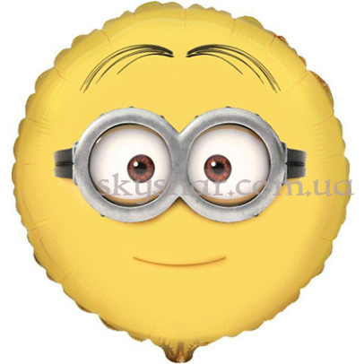 Фольгированный шар круг "Миньон Дэйв" – фото 1 Фольгированный шар круг "Миньон Дэйв" – фото 1