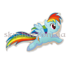 Опция Фольгована кулька "Поні Райдуга блакитний" – фото 9