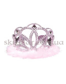 Тіара з пір'ям рожева – фото 3