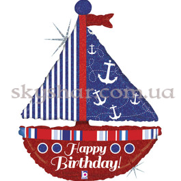 Опция Фольгована кулька "Корабель Happy Birthday" – фото 2