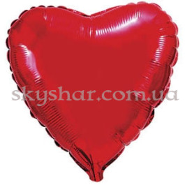Опция Фольгированный шар "Большое сердце красное 80 см" – фото 3