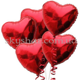Опция Облако из 5 красных сердец (46 см) – фото 12