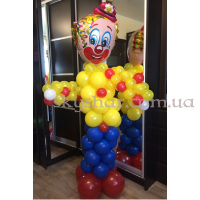 Фігура з кульок "Веселий клоун" – фото 1