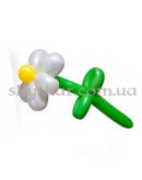 Ромашка из шаров на стебле – фото 2