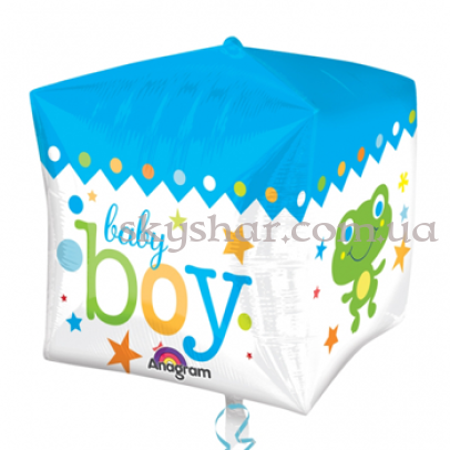 Фольгована кулька куб "Baby Boy" – фото 1