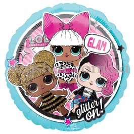 Опция Фольгована кулька "Ляльки ЛОЛ блакитна" – фото 3