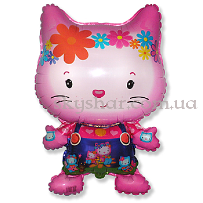 Фольгована кулька "Кошеня Кітті з друзями" – фото 1 Фольгована кулька "Кошеня Кітті з друзями" – фото 1