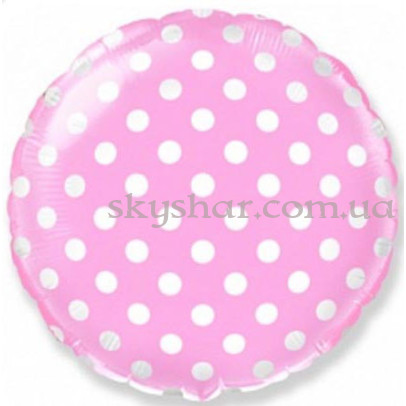 Фольгована кулька коло "Рожевий горошок" – фото 1