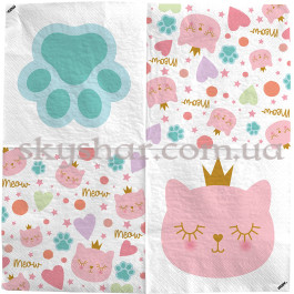 Салфетки "Кошечка-принцесса" 33 см 20 шт. – фото 22