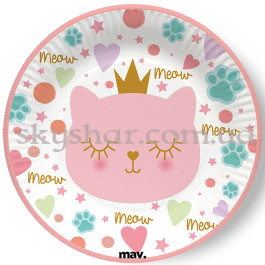 Опция Тарілки "Кішечка-принцеса" 18 см 8 шт. – фото 3