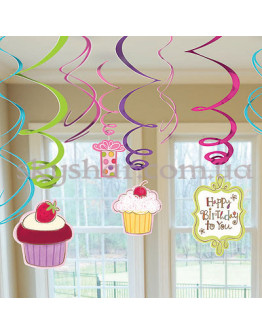 Опция Спіраль "С ДР Солодке Свято" 12 шт. – фото 1