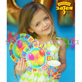 Тарілки "С ДР Мозаїка" 17см 6 шт. – фото 4