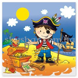 Опция Салфетки "Маленький Пират" 12 шт. – фото 5 Опция Салфетки "Маленький Пират" 12 шт. – фото 5