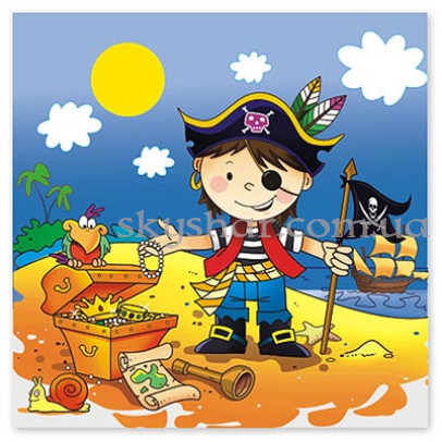 Серветки "Маленький Пірат" 12 шт. – фото 1