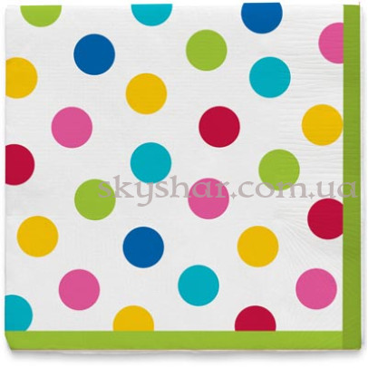 Серветки "Горошок" 12 шт. – фото 1