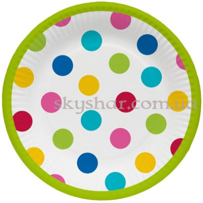 Тарілки "Горошок" 6 шт. – фото 1