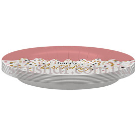 Тарілки "Happy Birthday Горошок" 18 см 8 шт. – фото 4