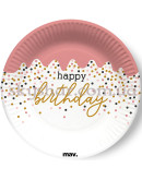 Тарелки "Happy Birthday Горошек" 18 см 8 шт. – фото 2