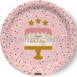 Опция Тарелки "Happy Birthday Подарки с тортом" 23 см 8 шт. – фото 23 Опция Тарелки "Happy Birthday Подарки с тортом" 23 см 8 шт. – фото 23