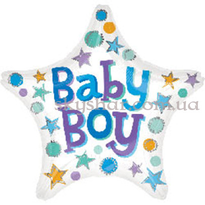 Фольгована кулька "Зірочка для хлопчика" – фото 1
