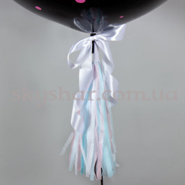 Велика ґендер кулька "Boy or Girl?" Горошок із гелієм 70 см – фото 4