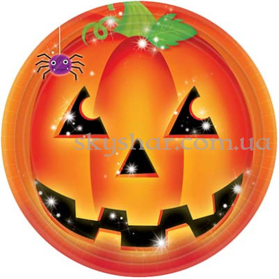 Тарілки пап. Гарбуз, 8 шт. – фото 1