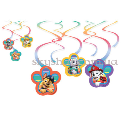 Спираль "Щенячий патруль Paw Patrol" 60 см 6 шт. – фото 1 Спираль "Щенячий патруль Paw Patrol" 60 см 6 шт. – фото 1