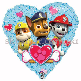 Опция Фольгована кулька "Щенячий патруль з любов`ю" – фото 11