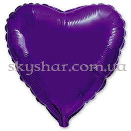 Опция Фольгована кулька "Серце фіолетове" 46 см – фото 20