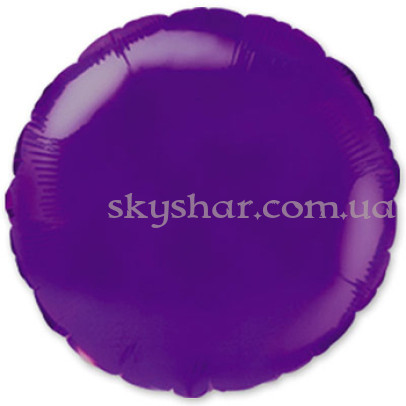 Фольгована кулька "Коло фіолетове" 46 см – фото 1