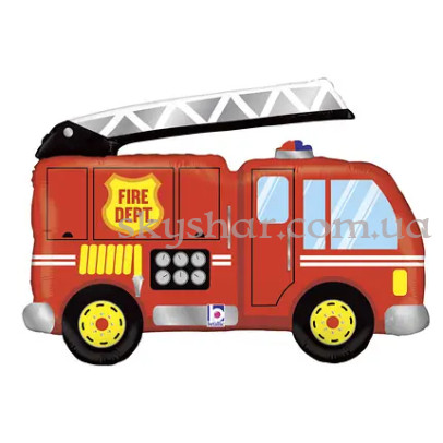 Фольгированный шар "Пожарная машина" – фото 1 Фольгированный шар "Пожарная машина" – фото 1