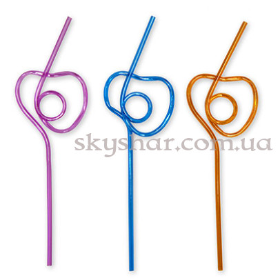 Трубочка для коктейлю Серце 4 шт. – фото 1 Трубочка для коктейлю Серце 4 шт. – фото 1