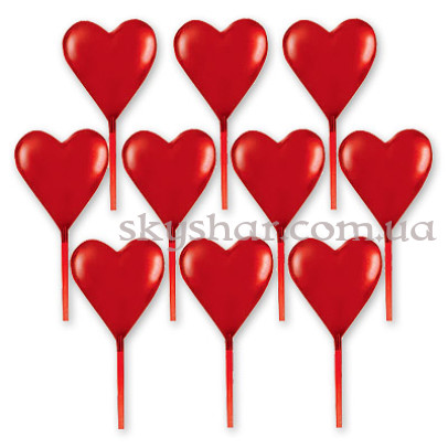 Піка для канапе Серце 10 шт. – фото 1 Піка для канапе Серце 10 шт. – фото 1