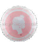 Фольгированный шар "С Днем Рождения, Принцесса! Девочка с короной" – фото 3 Фольгированный шар "С Днем Рождения, Принцесса! Девочка с короной" – фото 3